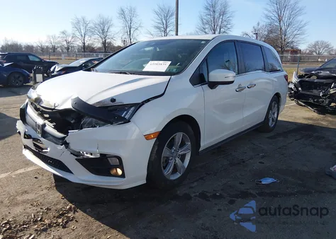 2020 Honda Odyssey Ex-L/Ex-L W/Navi Res from USA, damaged, VIN 5FNRL6H79LB030400